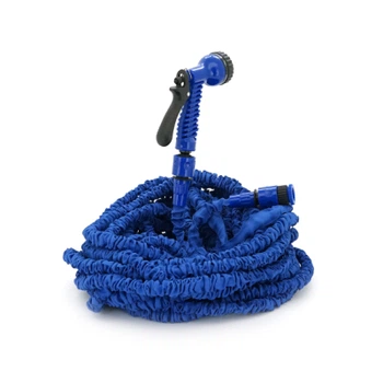 Поливочный шланг Voltronic KY-600B, 20-60м/200ft, + распылитель, насадка на кран, Blue, Box (KY-600B)