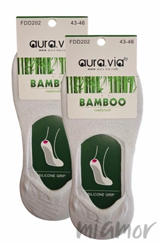 Следы мужские бамбуковые Aura.Via FDD20 Bamboo (2 пары) 39-42 Белые