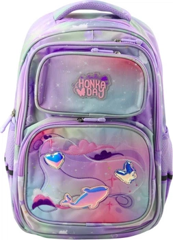 Plecak szkolny Lean Toys Kolorowy 41 x 30 x 16 cm 20 l (5905991043737)