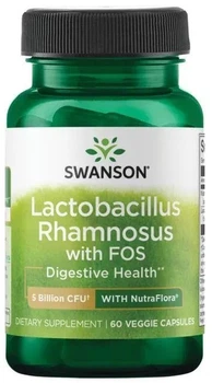 Пробіотик Swanson Lactobacillus Rhamnosus з FOS 5 Billion 60 капсул (87614190242)