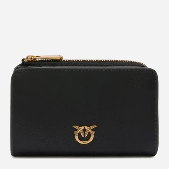 Portfel damski skórzany Pinko Mini Wallet 106206A0F1 Z99Q Czarny (800070357048)