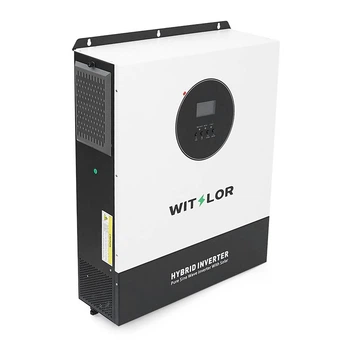 Гібридний інвертор WITSLOR HF11048-B, 1Ф-11kW, 48V, ток заряда 10-120А, 200-400V, MPPT 90-500VDC, PV 500VDC, 19kg (UG-44580)