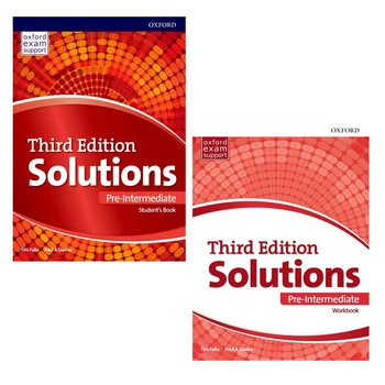 Комплект підручників Solutions 3rd edition Pre-Intermediate(Student's Book + Workbook)
