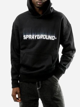 Bluza z kapturem męska Sprayground Shaded Embroidery SP677 S Czarna (800070332438)
