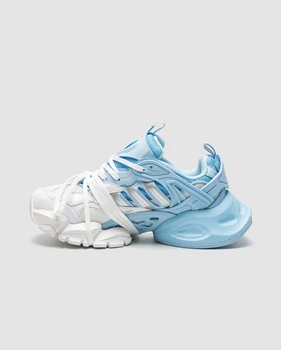 Кросівки жіночі Vento XLG RUNNER WHITE BLUE науральна замша шкіра 41 р блакитно-білий