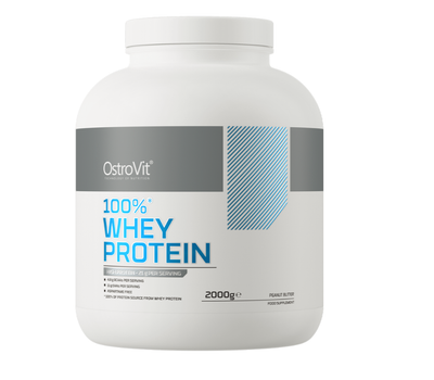 Протеїн Whey Protein 100% OstroVit 2000 гр смак Арахісова паста