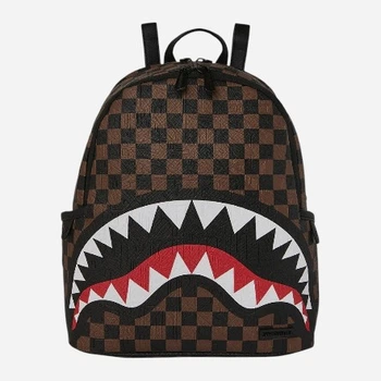 Plecak miejski Sprayground Check 2 Emboss Savage 910B8233NSZ Brązowy (800070353671)