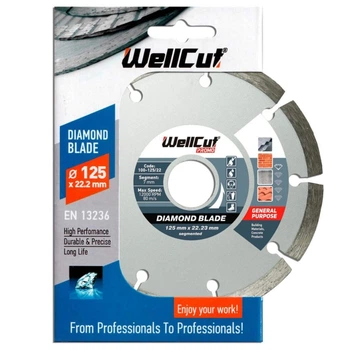 Алмазный диск 125 7х22,23 Standard сегмент WellCut (118968)