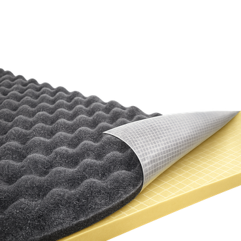 Шумоизоляционная панель 30×30см.т.20 мм AcoustiFoam PPU Самоклейка