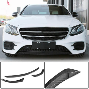 Передний Лип V2 для AMG-Line / E43 AMG 2016-2019, Карбон для Mercedes E-сlass W213
