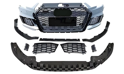 Передний бампер RS-Style V-1 (HB/Sedan, 2016-2020) для Ауди A3