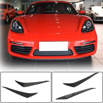 Передняя губа бампера (Карбон) для Porsche Boxster/Cayman 982 (718) 2016- гг
