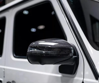 Накладки на Зеркала Carbon (2 шт) для Mercedes G сlass W463 2018-2024 гг