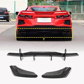 Задний диффузор V1 (2019-2022, Карбон) для Chevrolet Corvette C8 2019- гг