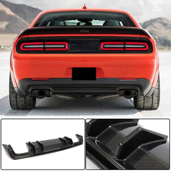 Диффузор заднего бампера (2015-2023, Карбон) для Dodge Challenger