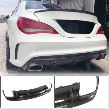 Диффузор заднего бампера для AMG-Line / CLA45 AMG 2017-2019, Карбон для Mercedes CLA C117