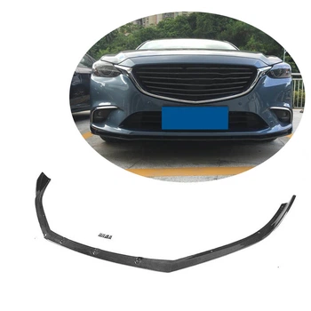 Накладка на передній бампер Lip V2 (2017-2019, Карбон) для Mazda 6 рр