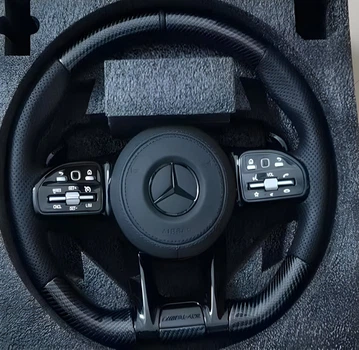 Руль AMG-Style (для AMG, карбон -2026 черные кнопки) для Mercedes S-сlass W221 2005-2013 гг