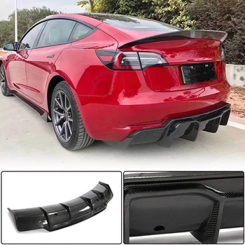 Задний диффузор V2 (2017-2023, Карбон) для Tesla Model 3 2017- гг