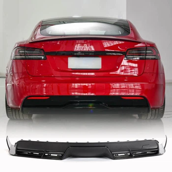 Дифузор заднього бампера (2021-2026, Карбон) для Tesla Model S 2012- рр