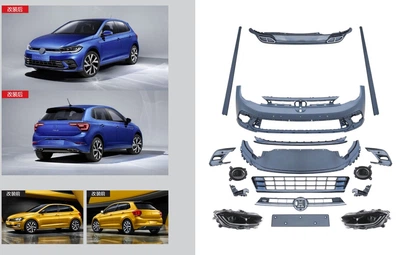 Полный комплект обвеса R-Line (для 2021-2026) для Volkswagen Polo 2017- гг