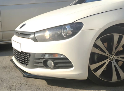 Передний Лип DPT (2008-2017, Черный Глянец) для Volkswagen Scirocco