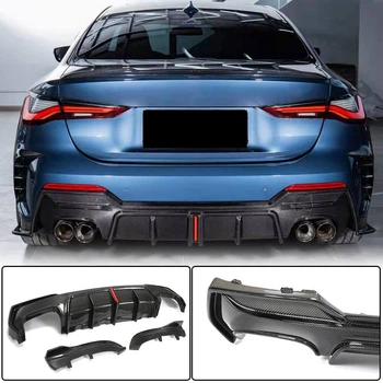 Дифузор заднього бампера V3 (для G22/G23 M-Sport, Карбон) для BMW 4 серія G22/23/26 2020- рр