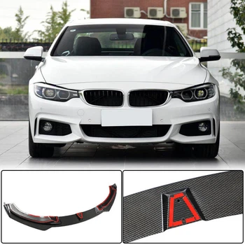 Накладка на передній бампер Lip V2 (для M-Sport, Карбон) для BMW 4 серія F32/F33/F36 2012-2020 рр