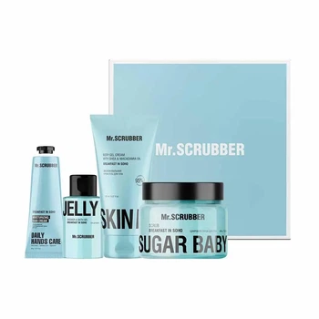 Подарочный набор уходовой косметики Mr Scrubber Care from Soho для лица и тела