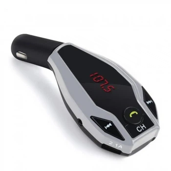 ФМ модулятор до машини FM MOD. X7 BT модулятор Bluetooth Сірий, автомобільний трансмітер для авто (VS7005237-1)