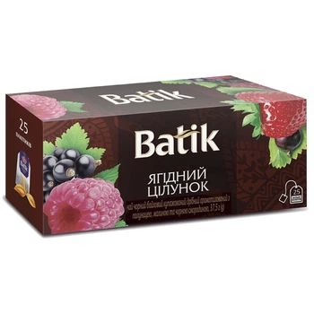 Чай чорний Batik байховий Ягідний цілунок 25 пакетиків