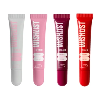 Набір 4 бальзамів-блисків для губ Crystal Sorbet & Sweet Candy & Velvet Coral & Ruby Nectar WiSHLiST Lip Gloss Balms (652864)