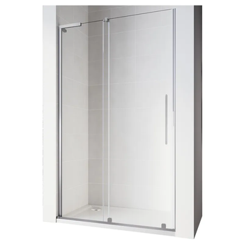 Двері в нішу Walk-In розсувні Koer SR SD07-120x200-R-TR-01 прозоре скло Easy Clean 8мм Хром (KR5773)