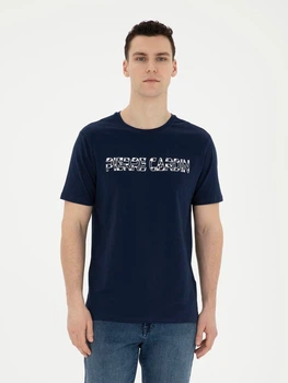 Футболка хлопковая длинная мужская Pierre Cardin G021SZ011-000-1823762(Lacivert) M Темно-синяя (8683857390658)