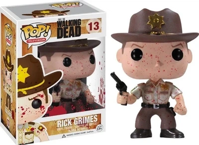 Коллекционная фигурка Funko Pop Рик Граймс Rick Grimes (Кровавая версия) #13 | The Walking Dead
