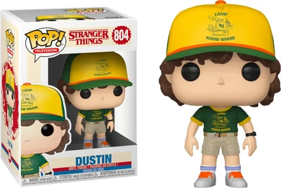 Фигурка Дастин из сериала «Удивительные чудеса» Funko Pop! Stranger Things Dustin At Camp Funko Pop! Collectible Figure (№804)