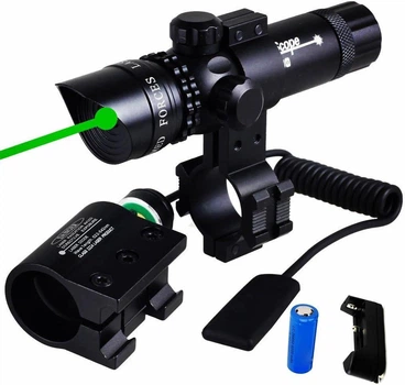 Лазерний приціл WNOSH 532nm Green Dot з кріпленням Picatinny, акумуляторний