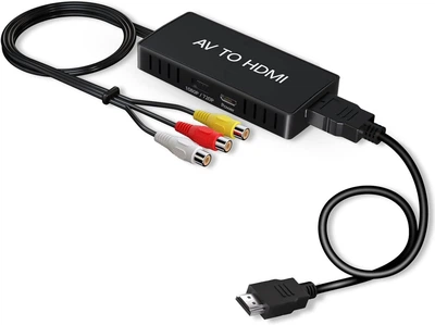 RCA (AV) → HDMI адаптер 1080P PAL/NTSC з живленням USB