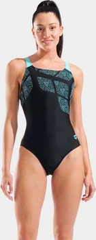 Купальник закритий для жінок Arena KIKKO SWIMSUIT SWIM PRO BACK чорний, бірюзовий Жінки 36
