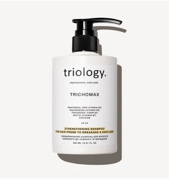 Шампунь против выпадения и ломкости волос Triology Trichomax с биотином 500 мл