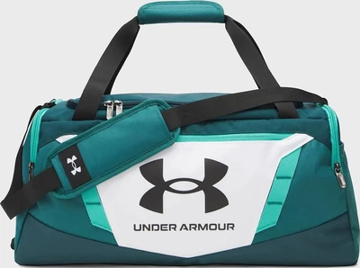 Сумка UA Undeniable 5.0 Duffle S-M 40L зеленый, белый Унисекс 55 х 25,5 х 27 см