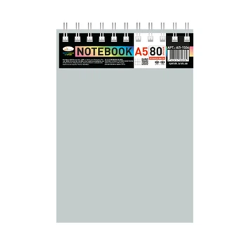 Блокнот А5 Апельсин В-БП5-80(Gray) 80 листов, пружина сверху