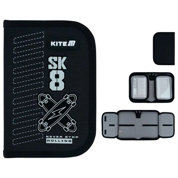 Пенал без наповнення Kite Skate K26-622-4, 1 відділення, 2 відвороти