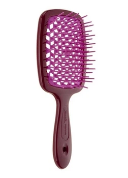 Щітка для волосся Janeke Superbrush Small Бургундія з рожевим