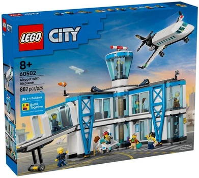 Конструктор LEGO City Аеропорт із літаком 887 деталей (60502)