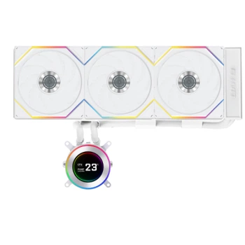 Система жидкостного охлаждения Lian Li HydroShift II LCD-C 360 FANLESS White (G89.GHS2LCD36W.00)
