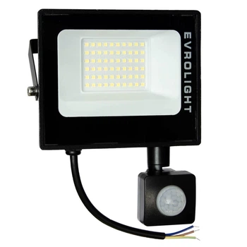 Прожектор светодиодный с датчиком движения EVROLIGHT FM-01D-30 30W 6400К