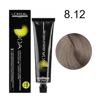 Краска для волос L'Oreal Professionnel INOA (Ash Series) - 8.12 light blonde blue violet-60мл.