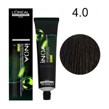 Краска для волос L'Oreal Professionnel INOA (Naturals Series) - 4.0 deep cover brown-60мл.