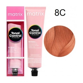 Краска Matrix Tonal Control Pre-Bonded Gel Toner- 8C Светлый медный блондин -90мл.